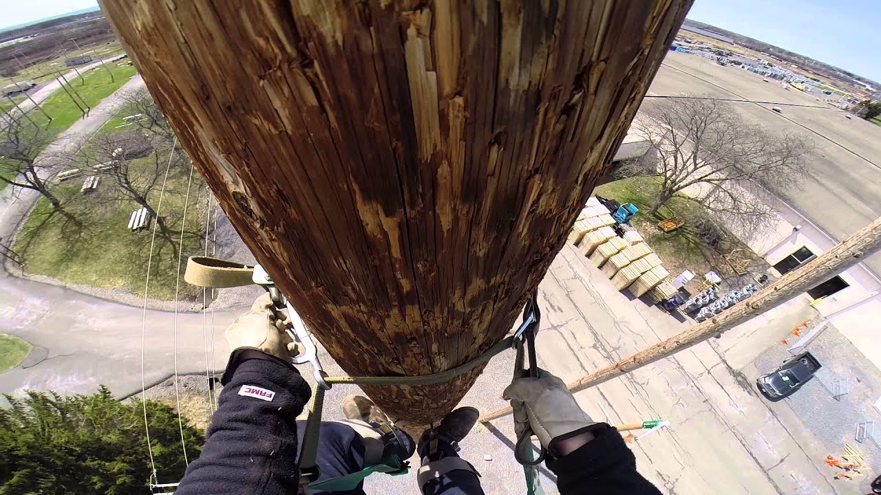 90 Foot Pole Climb