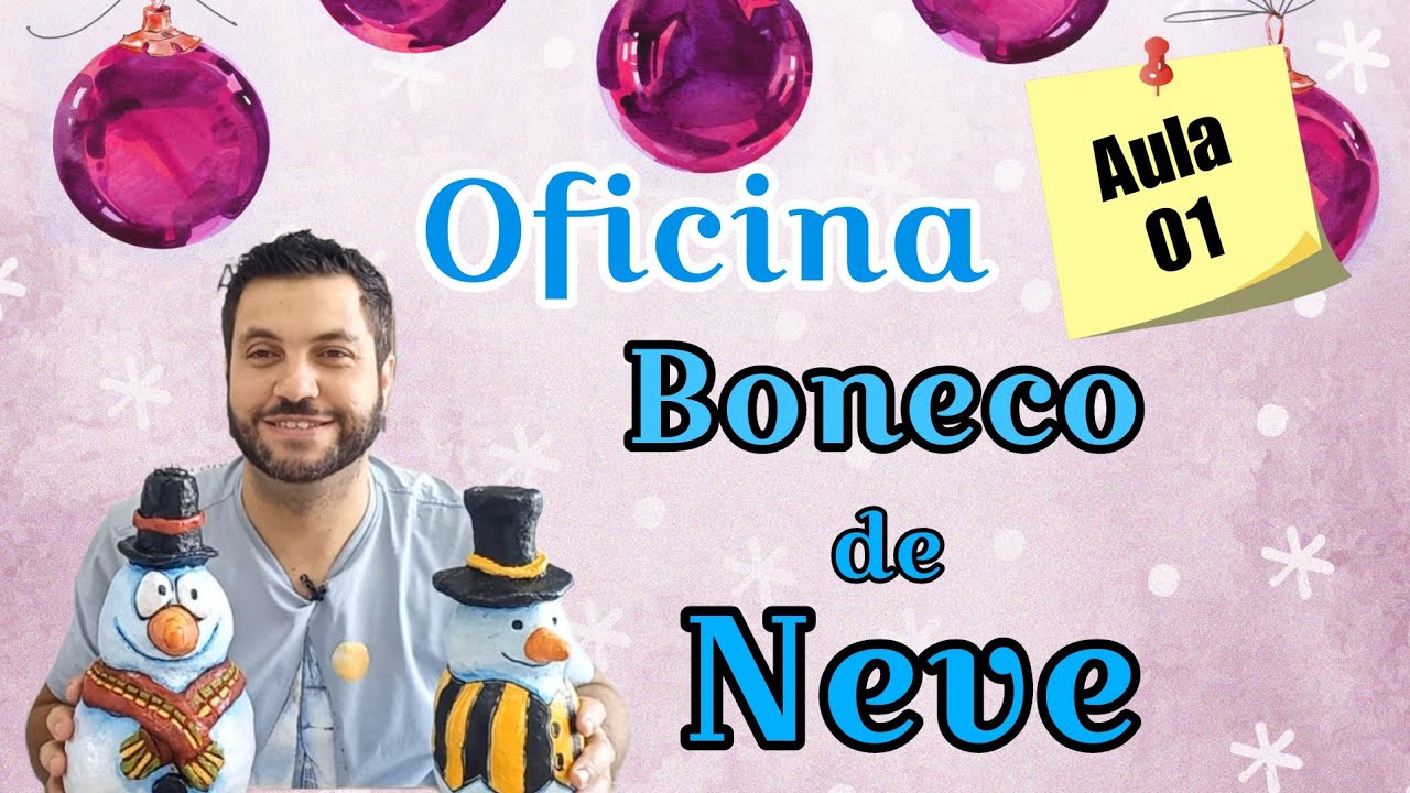 [Aula 01] boneco de neve de papel machê