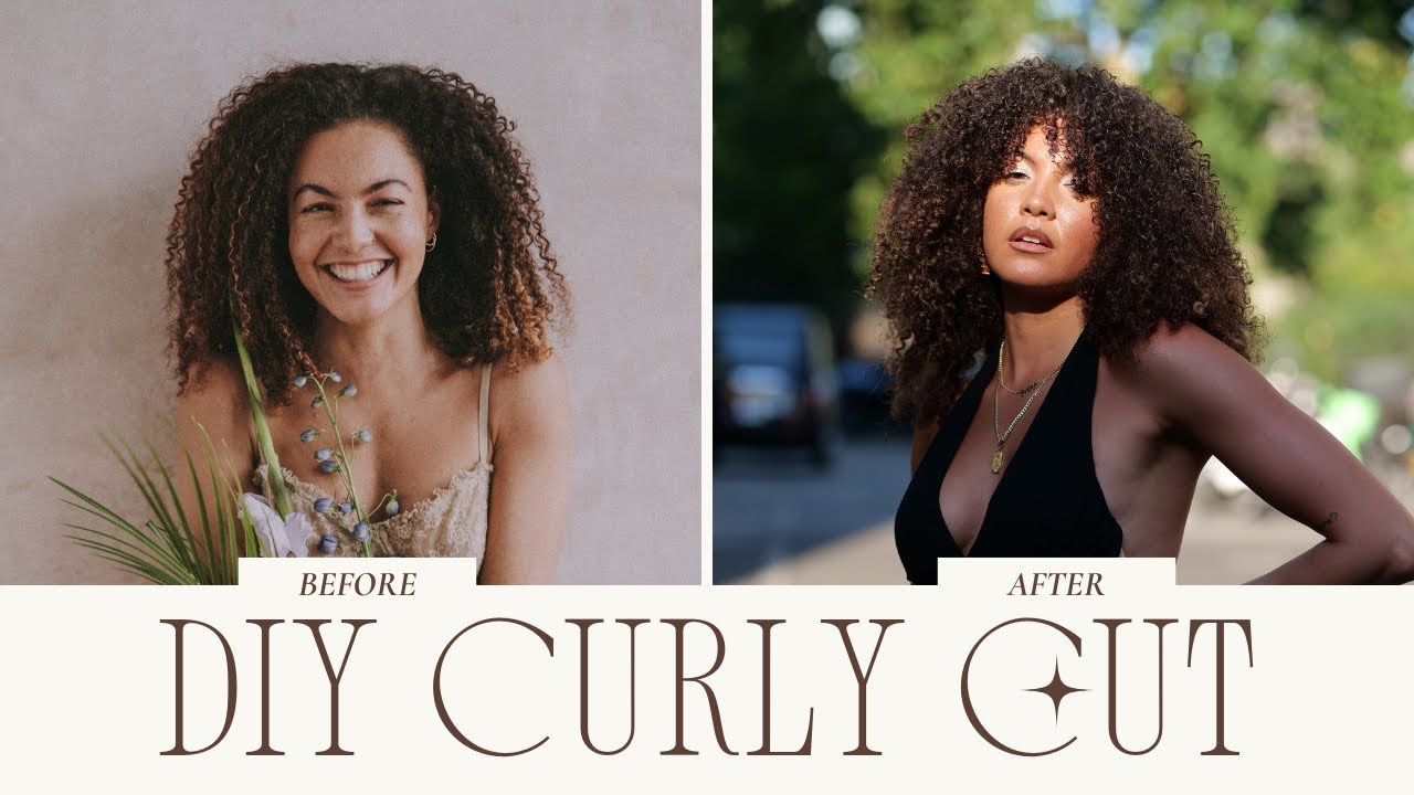 DIY Curly Hair / Deva Cut with Bangs - 3b/3c