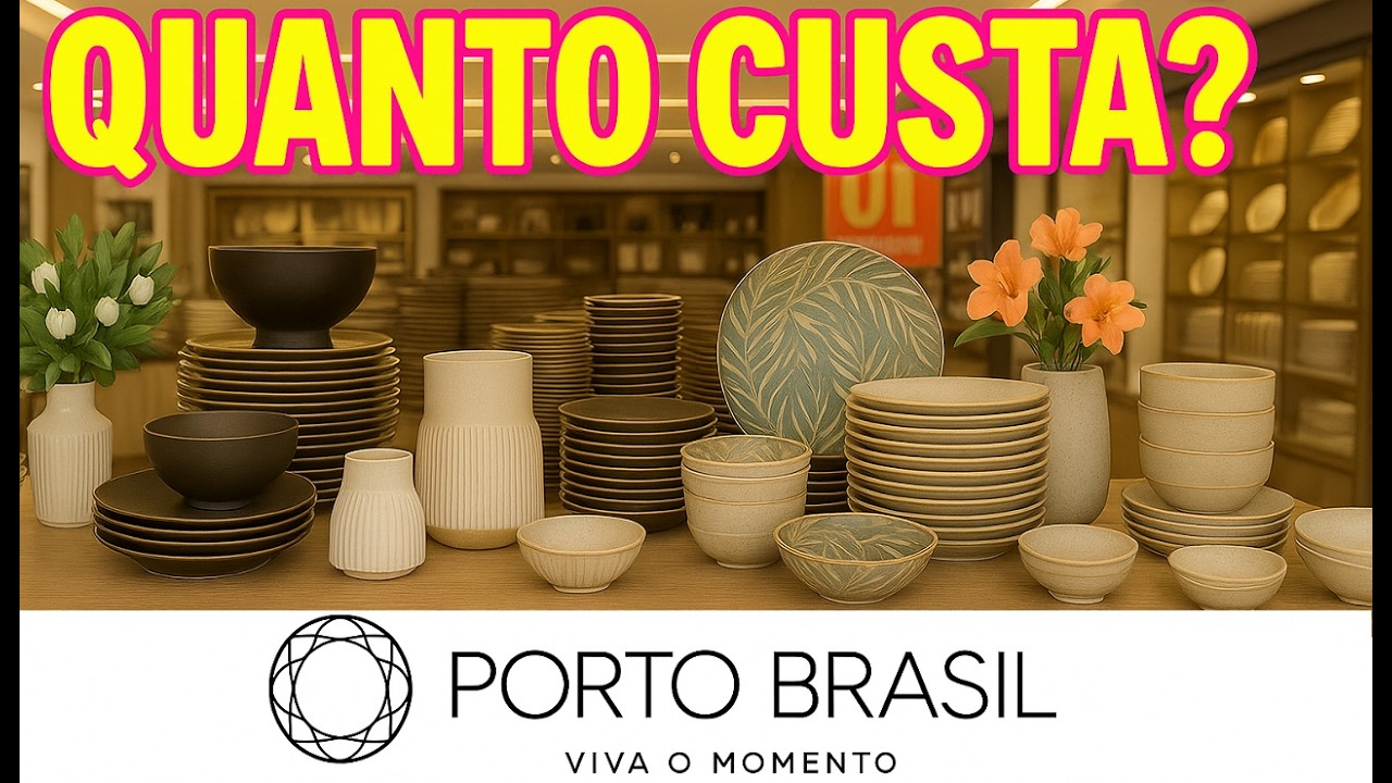 🍽️ Encantada com a nova Porto Brasil! Preços e peças maravilhosas!