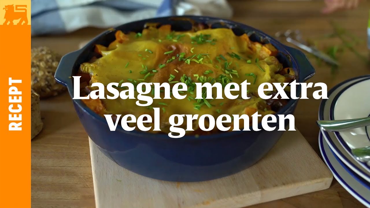 Lasagne met extra veel groenten