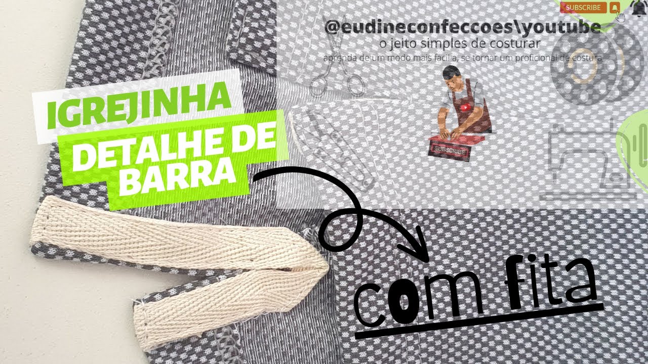 video (2) Igrejinha \ detalhe de barra \ abertura na barra \ barra com abertura .Esse e com fita.