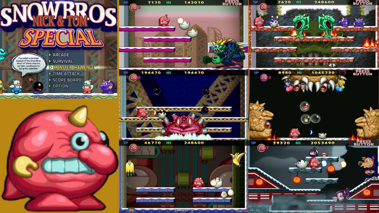 Snow Bros  Nick & Tom Special {Ogre} 01 60 Gameplay Switch
