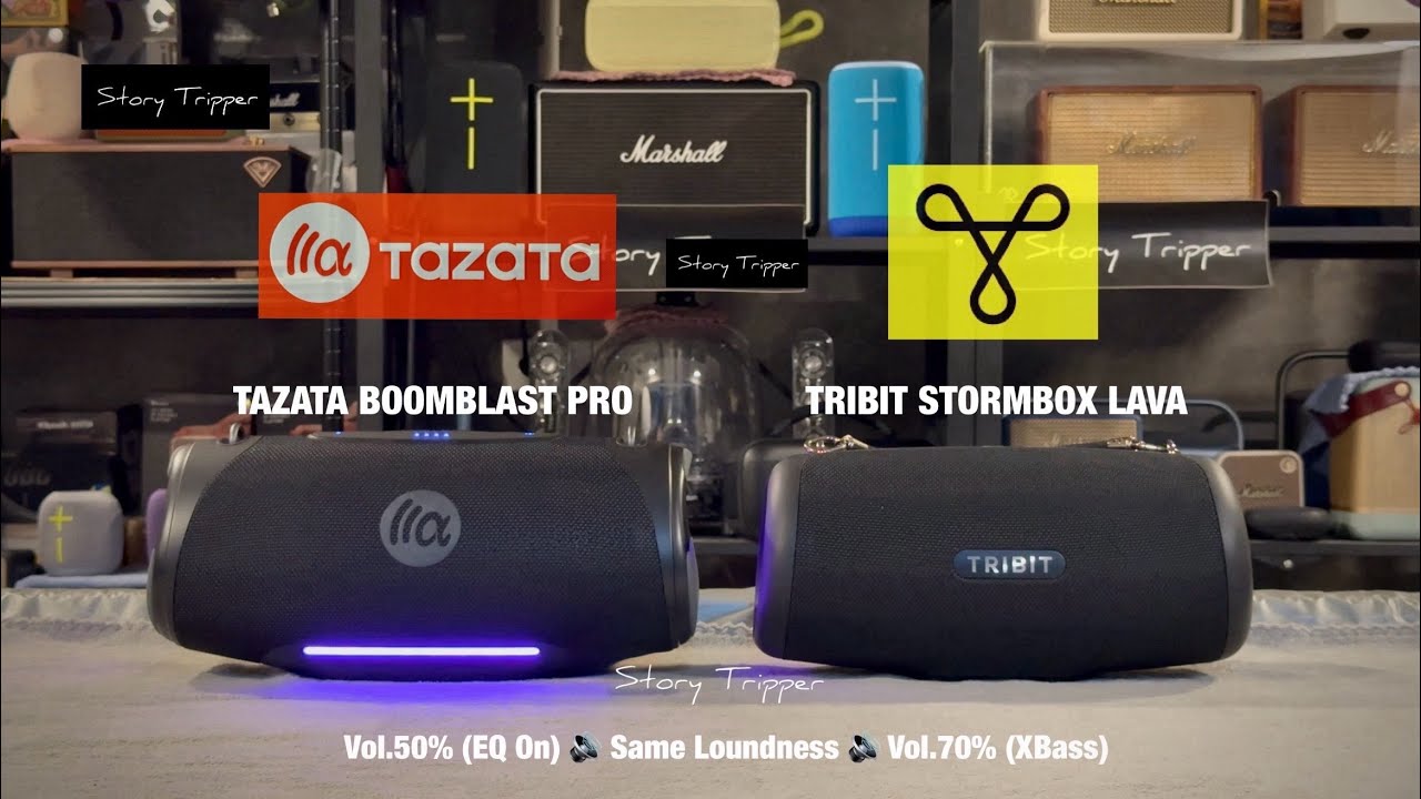 TAZATA BOOMBLAST PRO против TRIBIT STORMBOX LAVA