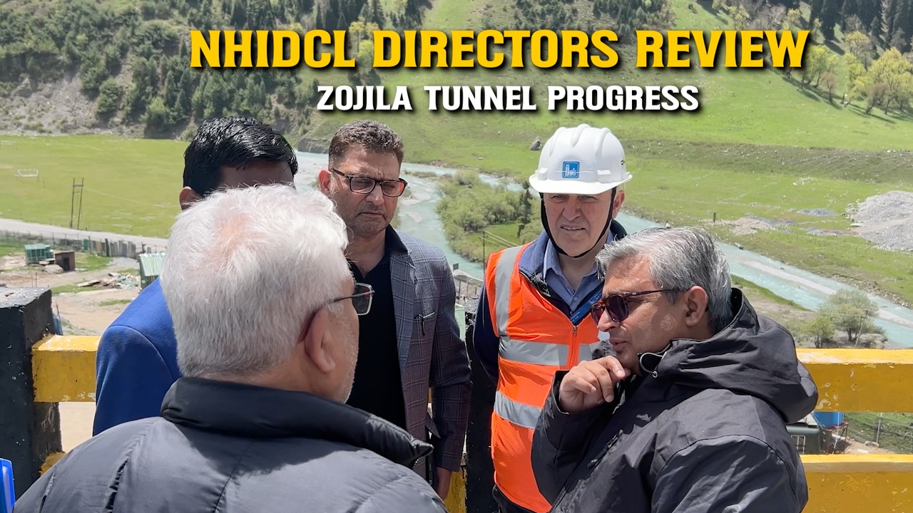 NHIDCL Leadership Reviews Zojila Tunnel Progress | Megha Engineering