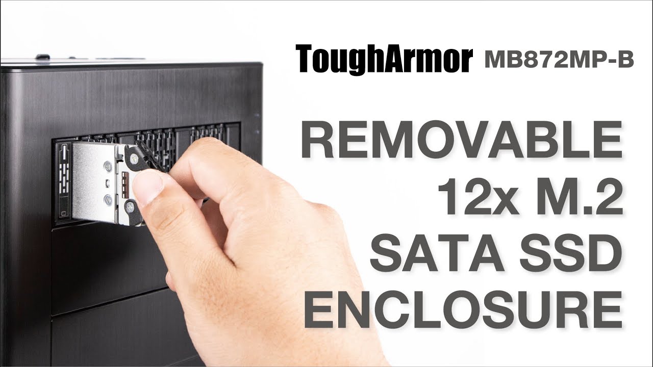 ICY DOCK Rugged 12 x M.2 SATA SSD Mobile Rack Enclosure for 5.25