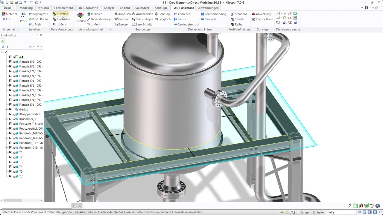 Creating pressure vessels, pipes & flanges with SolidPipe for Creo Elements/Direct Modeling - part 2