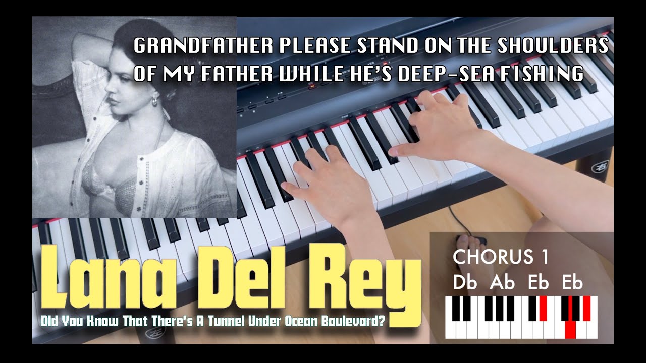 Piano Chords: Grandfather please stand on the shoulder of my father while he's deep-sea fishing