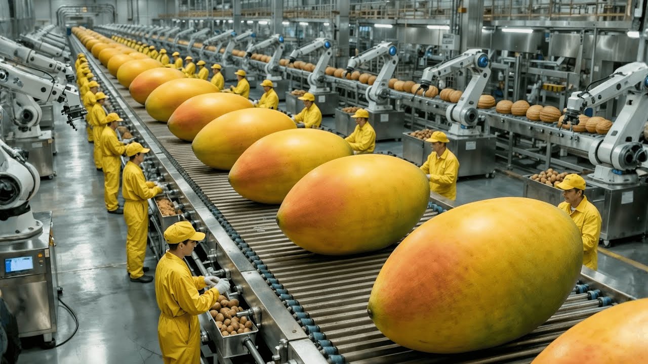 Inside the Mango Factory: From Tropical Farms to High Quality Products (Full Process)