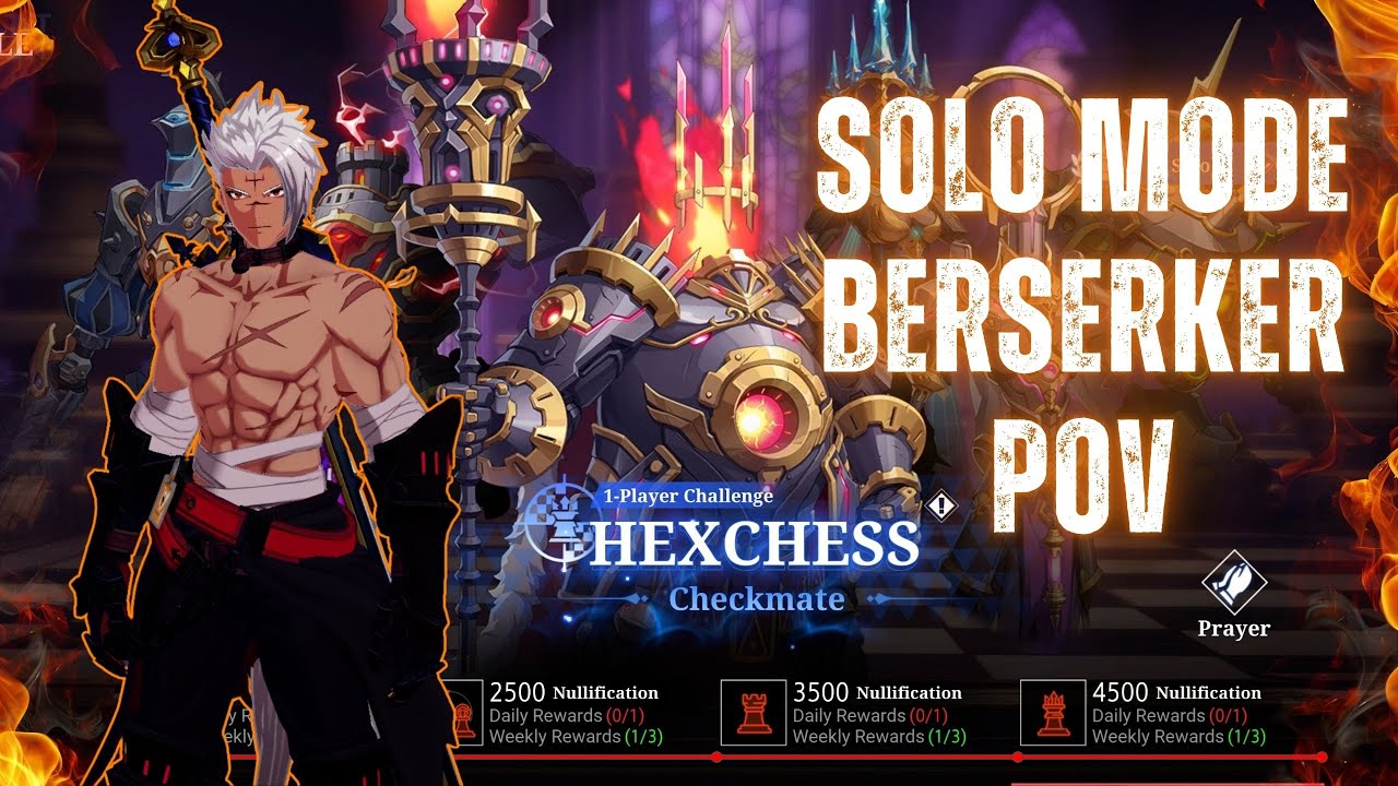 Crystal of Atlan | HEXCHESS Raid | SOLO Mode | Berserker