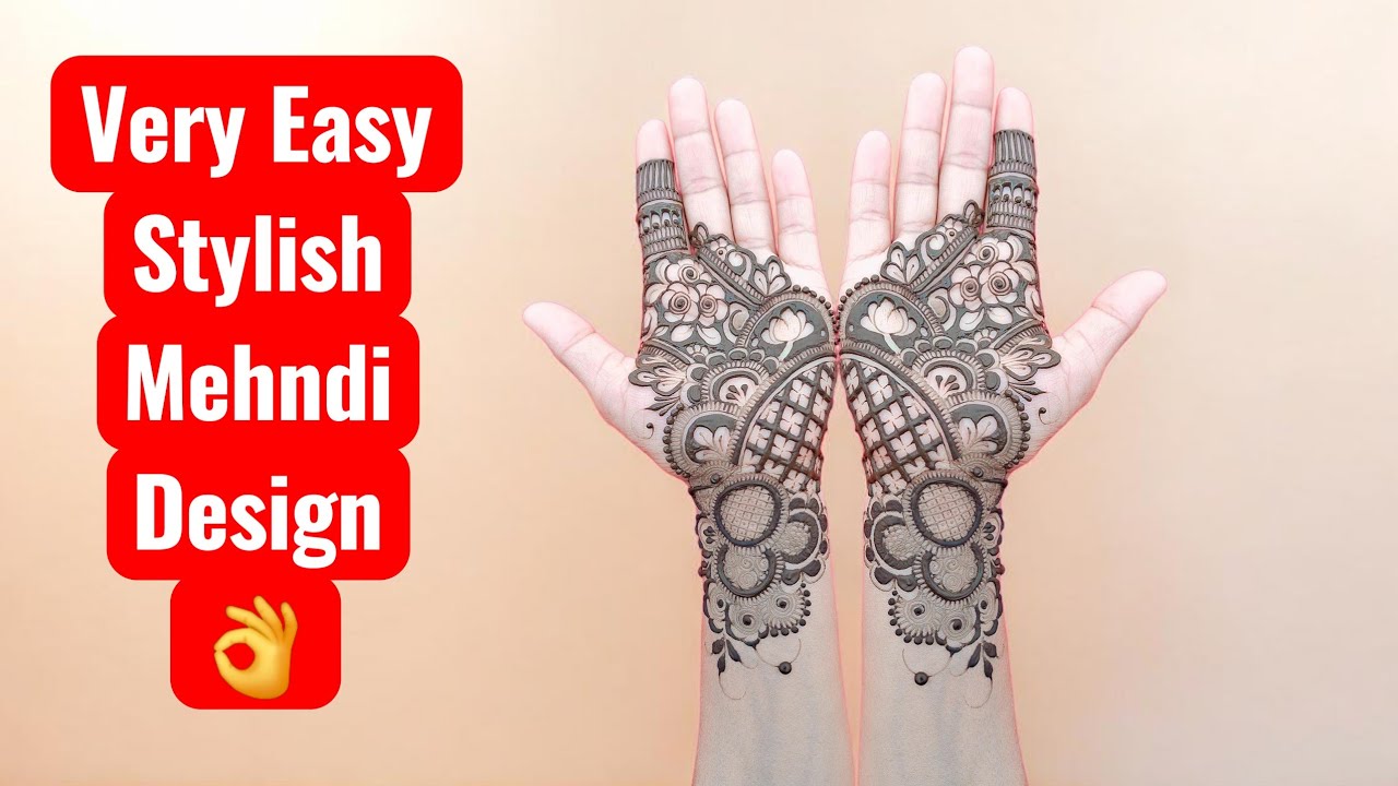 Very Easy Stylish Mehndi Design | New Mehndi Art त्योहारों के लिए: Party Wear Special Mehndi Design 