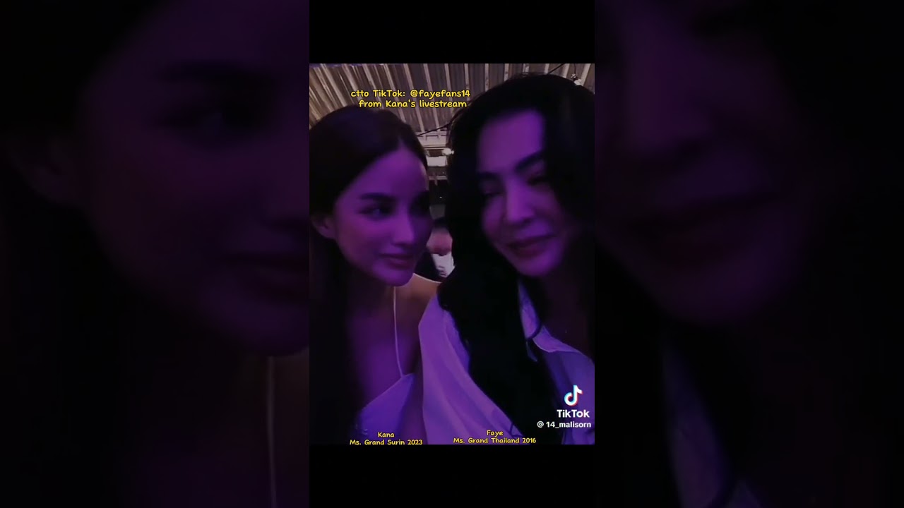 Reposting from @fayefans14 TikTok acct. from Kana Phattanaphan's TikTok livestream around May 2023