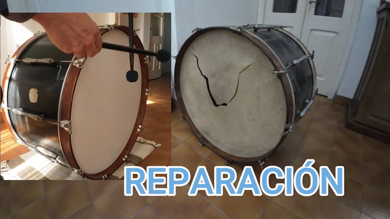 REPARACION Restauración de Bombo Grancassa PARTE 1