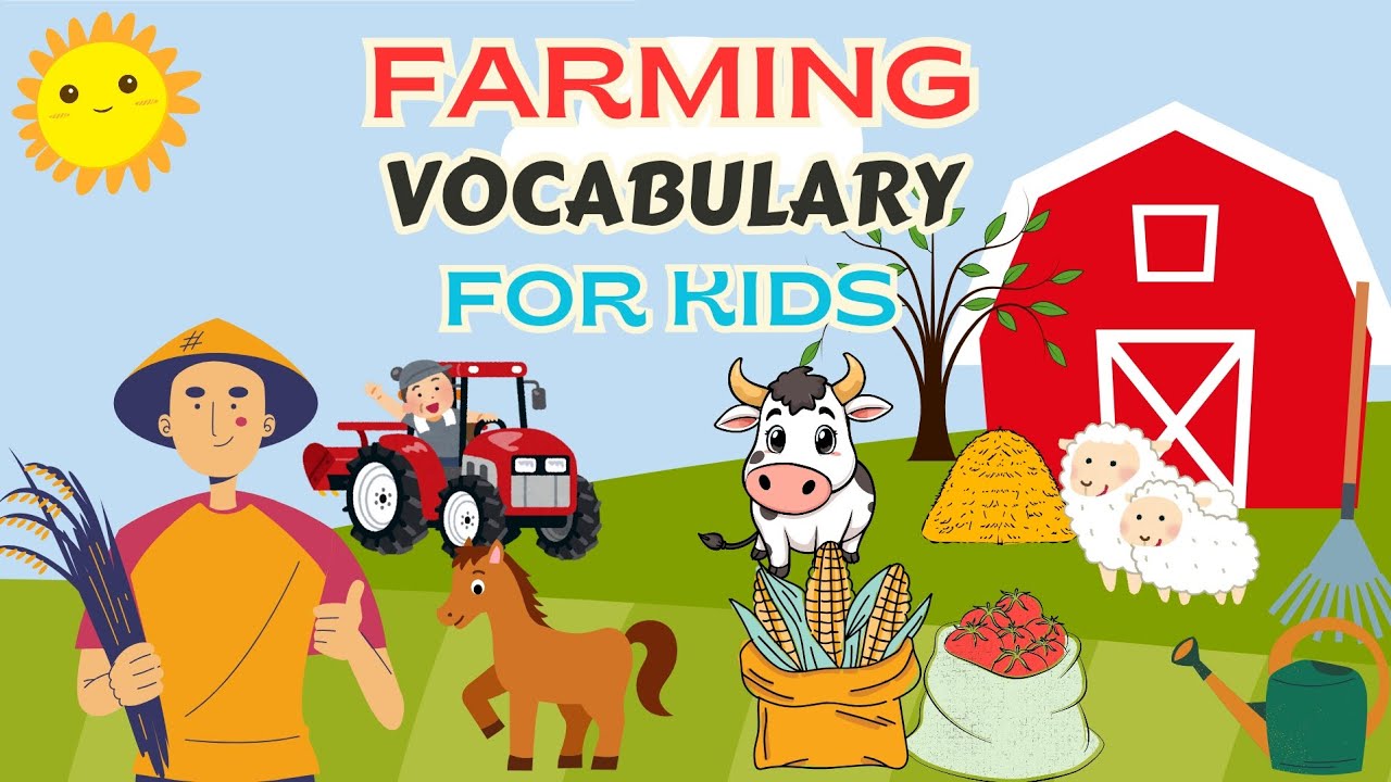🌾 Farming Vocabulary for Kids | Learn Farm Words with Fun! 🚜🐄 #vocabulary 