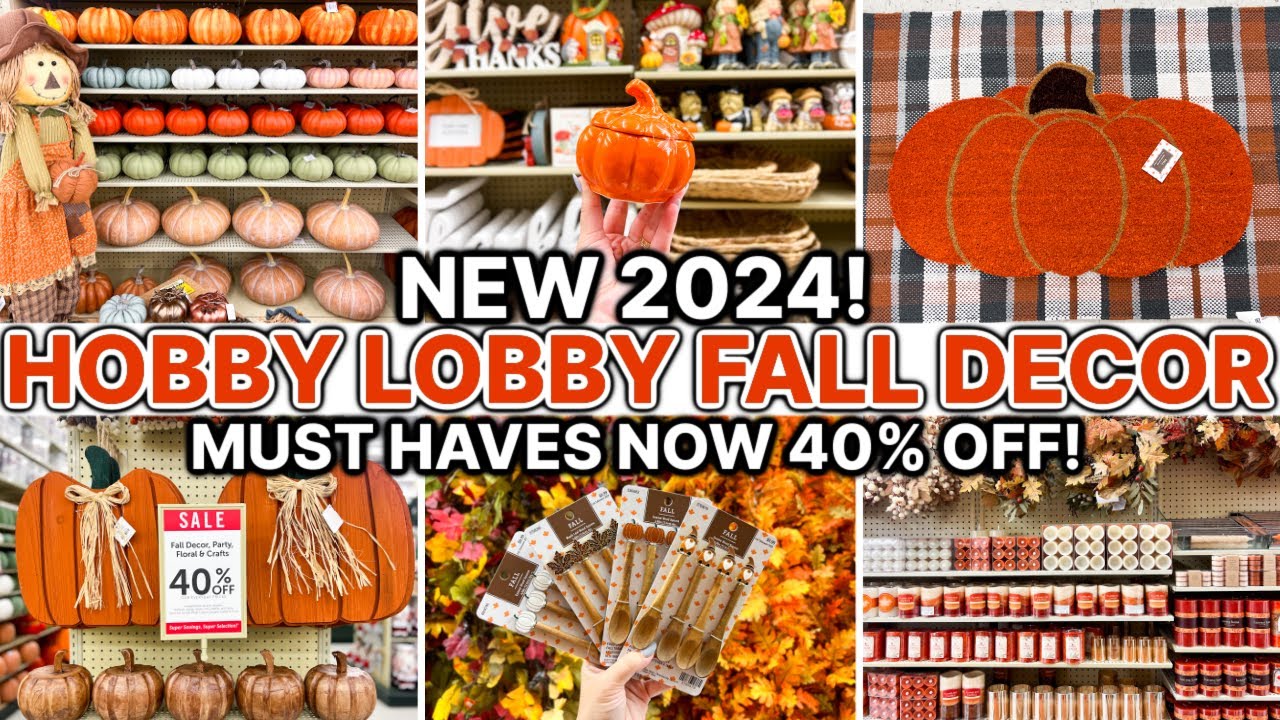 NEW 2024 HOBBY LOBBY FALL DECOR *NOW 40% OFF* 🎃 | NEW Fall Decorations + Fall Decorating Ideas