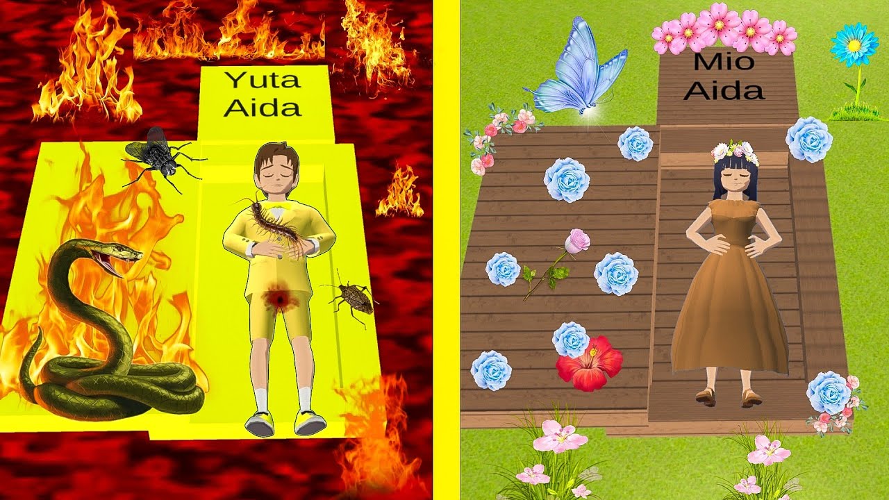 Yuta Peti emas Masuk Neraka Vs Mio peti Miskin Masuk Surga | Sakura School Simulator