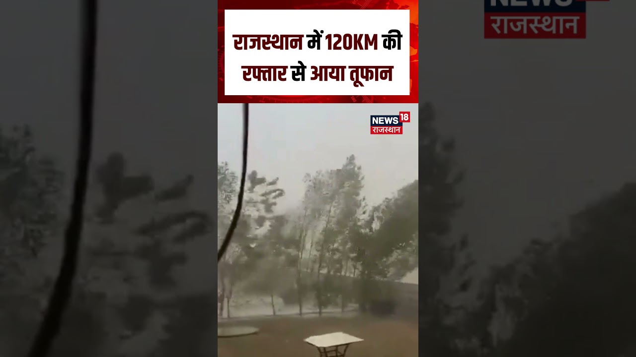 Rajasthan Weather: राजस्थान में आया जबरदस्त महातूफान | Bikaner | Rainstorm | Typhoon | Weather| N18S