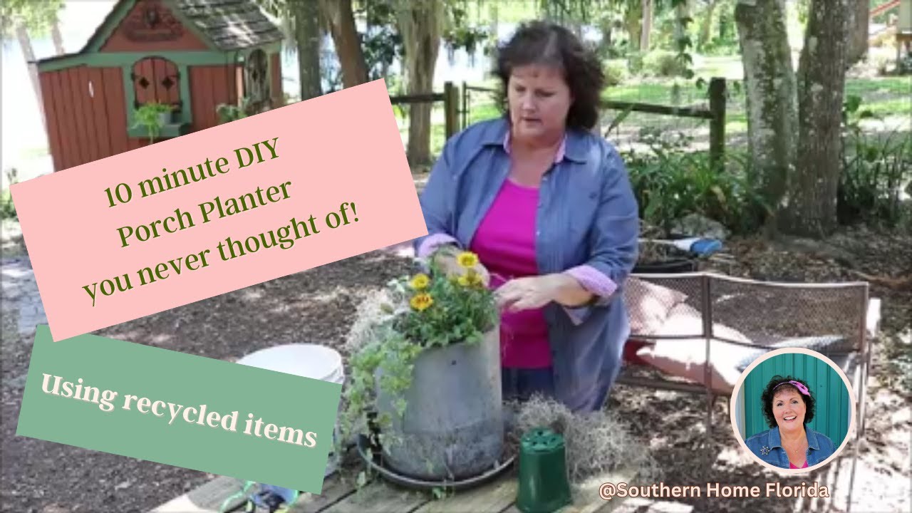 DIY Planters for your porch you never thought of! | Southern Porch Decor Ideas