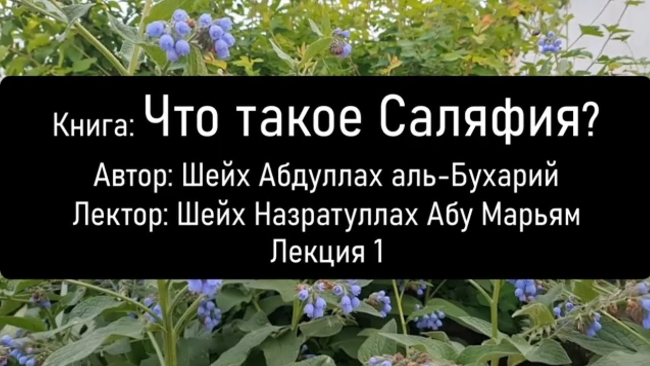 № 1 Книга: Что такое Саляфия? Автор: Шейх Абдуллах аль-Бухарий. Лектор: Шейх Назратуллах Абу Марьям