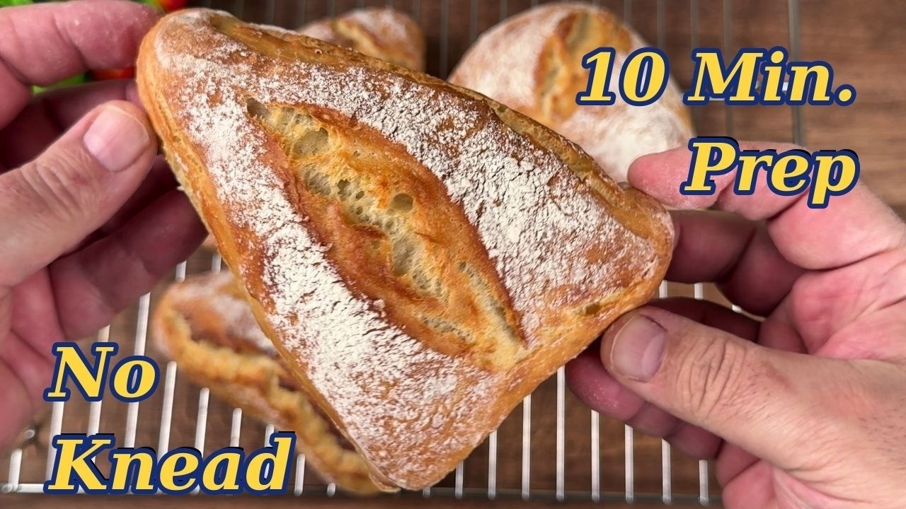 Почему я перестала замешивать тесто: 10 минут на приготовление! Хрустящая корочка и мягкая крошка!
