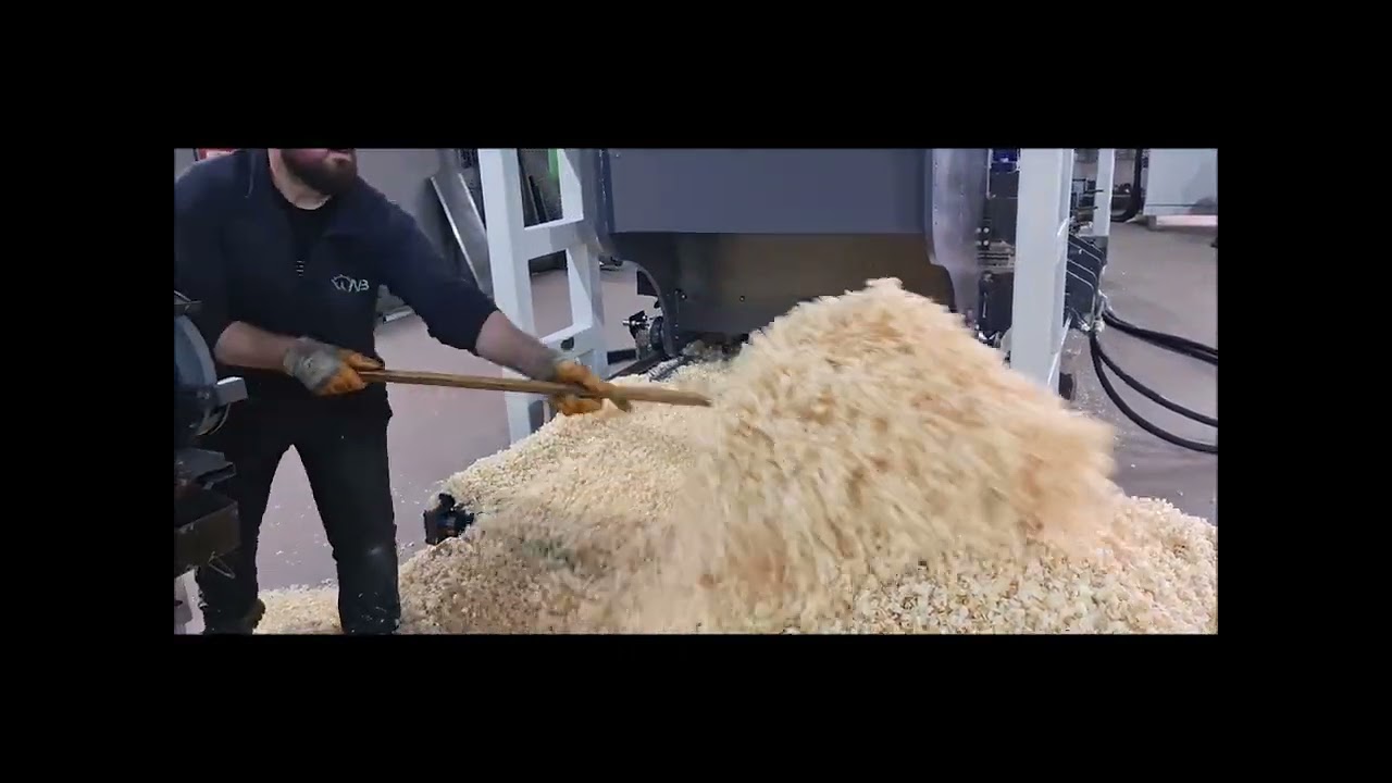 Wood Shaving Machine, special machine for unique product, AVB HELIX100ST4