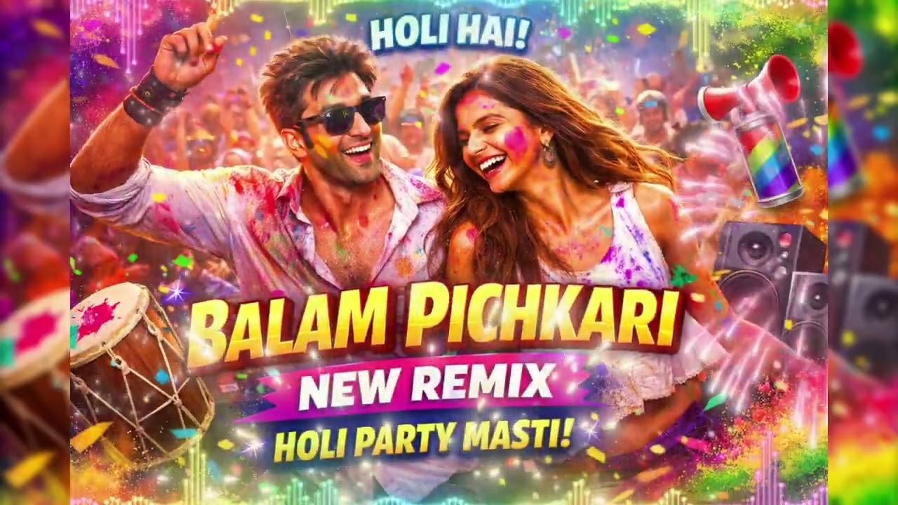 Balam Pichkari DJ Remix 2026 | 90s Style Holi Song | New Bollywood Holi Party Mix | Holi Hai Special