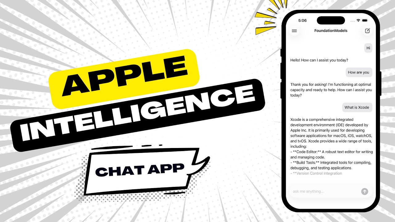 SwiftUI и приложение LLM Chat на устройстве | Xcode 26 | iOS 26