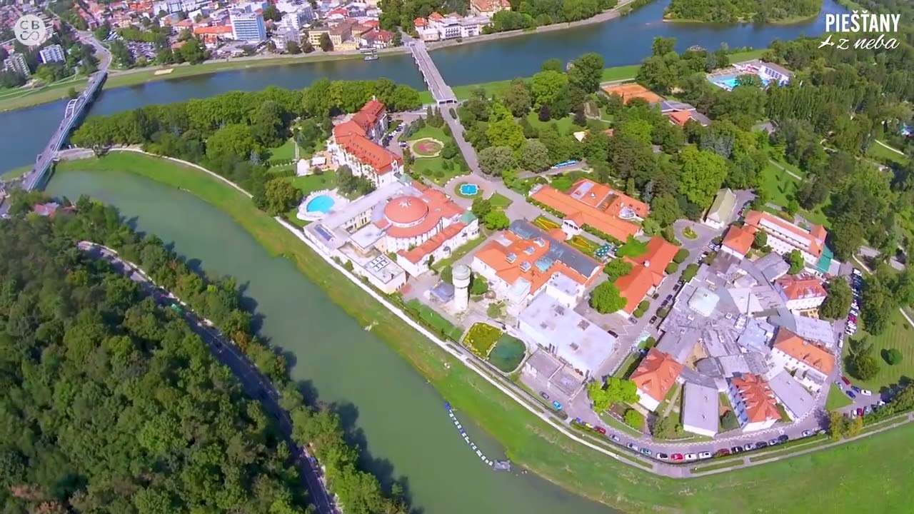 Letecké video Piešťany z neba