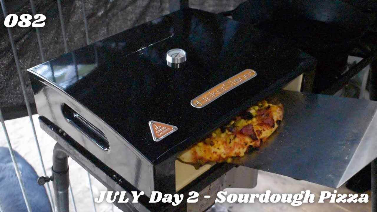 Sourdough Pizza | Bunnings Bakerstone BBQ top Pizza Box Review | JUL day 2! | Off Grid Australia 081