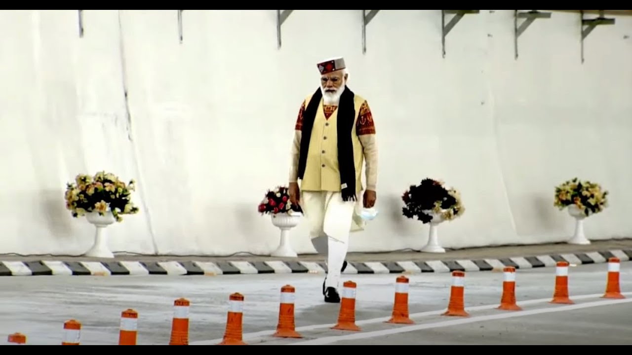 PM Modi inaugurates Atal Tunnel - World's longest highway tunnel above 10,000 ft at Rohtang