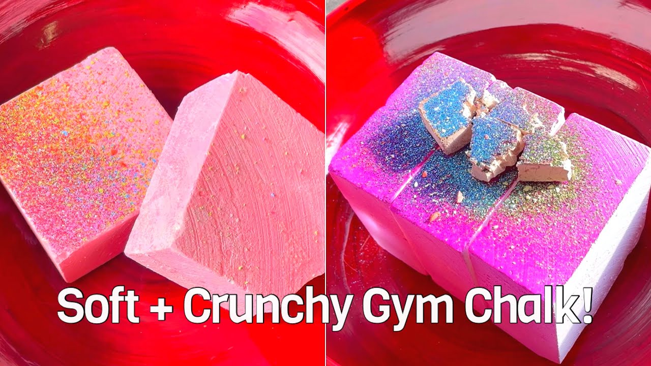 Soft & Crunchy Gym Chalk Crushing! — So Satisfying