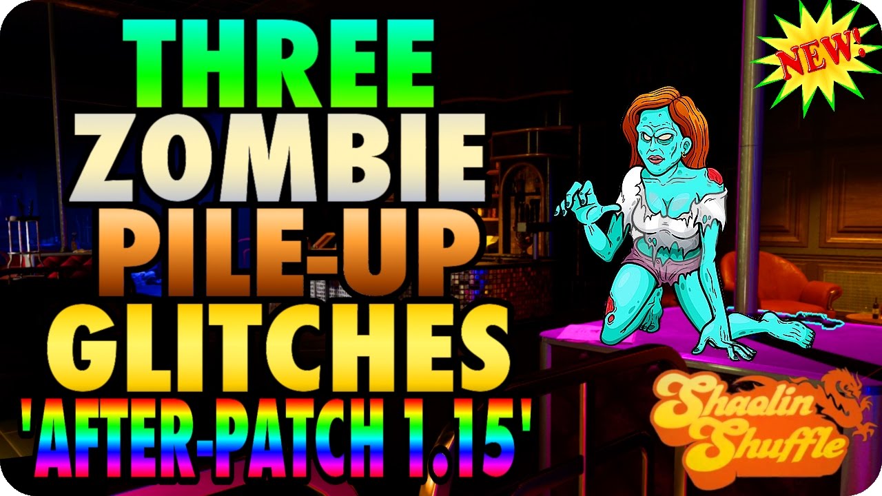 Shaolin Shuffle Glitches: 3 Zombie Pile Up Glitches 