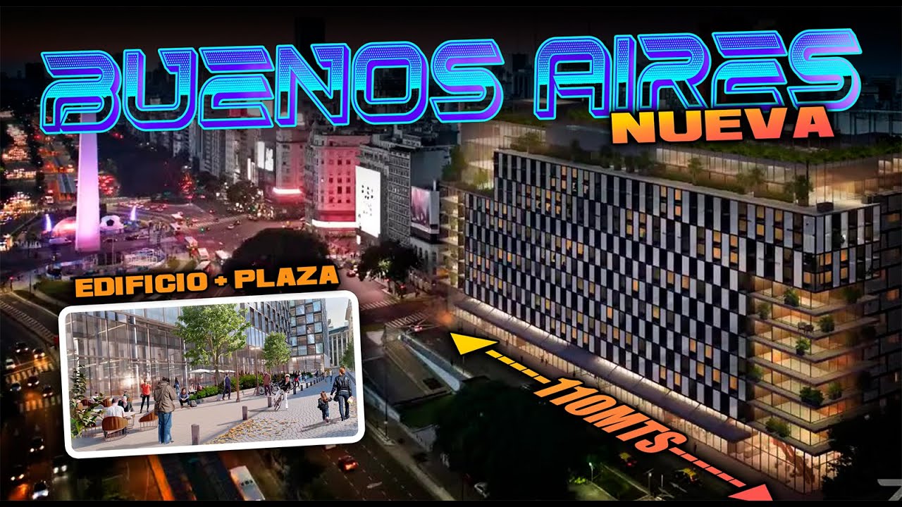😲💎📐🚧 NUEVO MEGA EDIFICIO FRENTE AL OBELISCO BUENOS AIRES OBRAS de #argentina #buenosaires #milei
