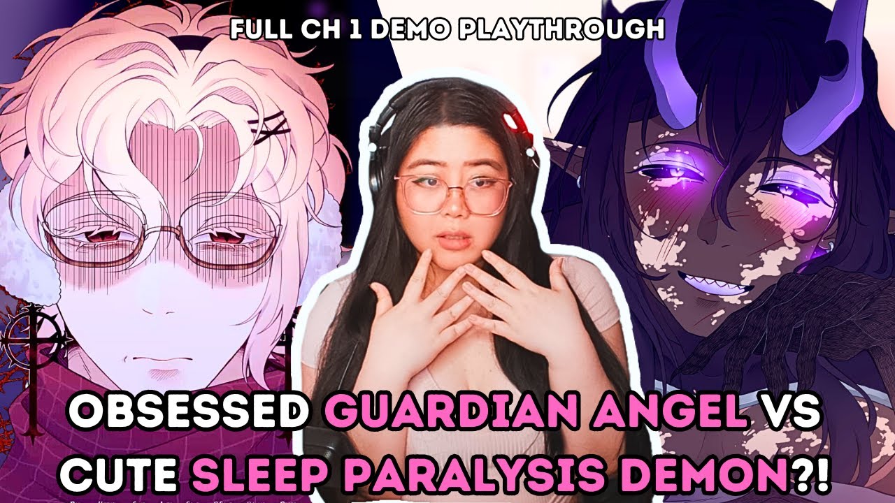 Your Demon Watches You Sleep And Your Angel Is Obsessed | Your Guardian Angel | Yandere Dating Sim
