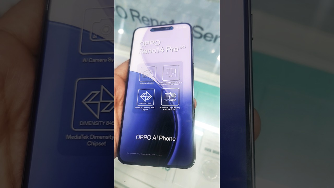 Oppo Reno14 Pro 5G | 6.83″ display, Dimensity 8450 chipset, 6200 mAh battery | 12GB of LPDDR5X RAM