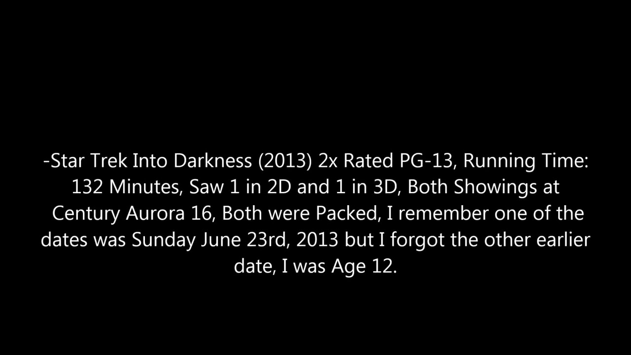 List of All The Movies I Can Recall Seeing Theatrically Growing Up By Far 9/7/25