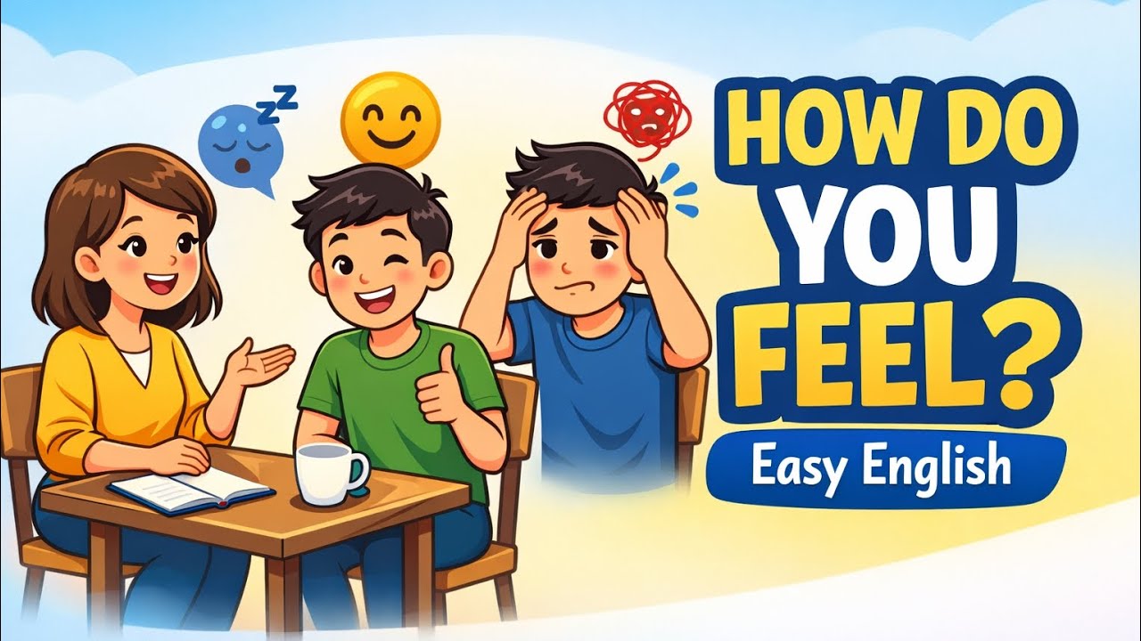 How Do You Feel? 😃😴😣 | Easy English Speaking for Beginners
