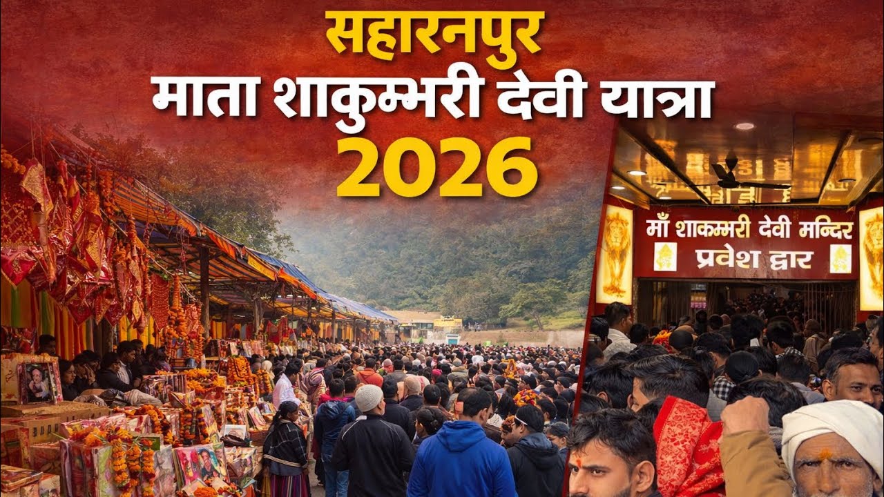 नए साल पर सहारनपुर माता शाकुम्भरी देवी धाम में भीड़ || माता शाकुम्भरी देवी यात्रा 2026 || Saharanpur