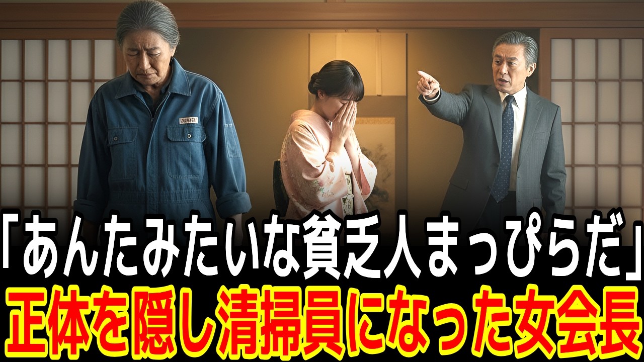 「あんたみたいな貧乏人 まっぴらだ」正体を隠し清掃員になった女会長|感動の実話|衝撃の逆転劇|人生ドラマ|