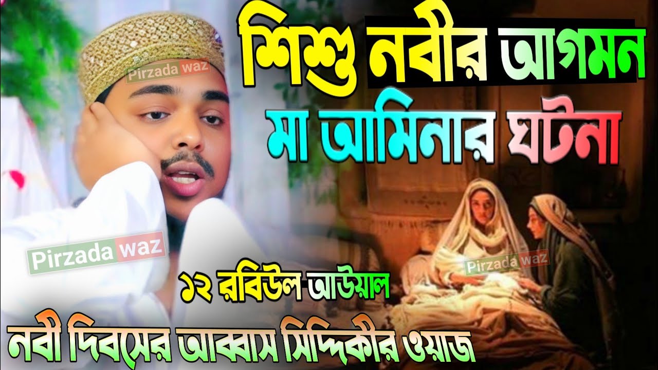 ১২ই রবিউল আউয়াল শিশু নবীর আগমন ঘটনা┇পীরজাদা আব্বাস সিদ্দিকীর ওয়াজ┇Pirzada Abbas Siddiqui waz