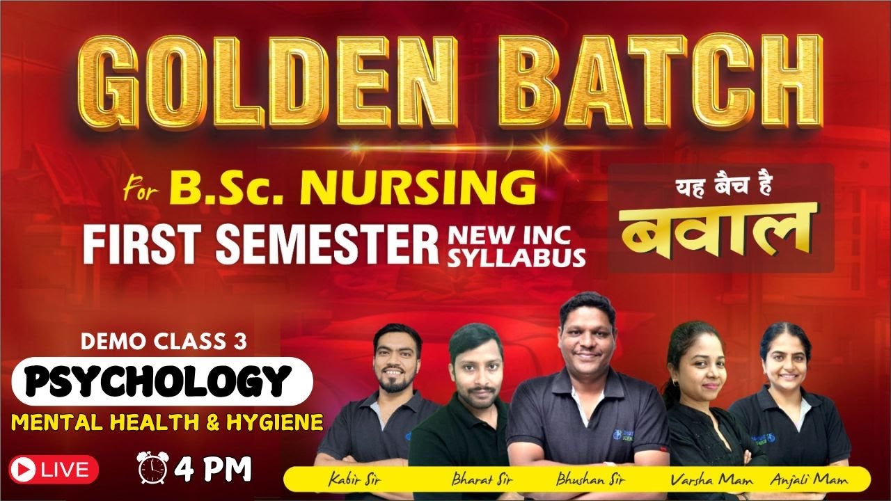 Mental health & hygiene | psychology bsc nursing | psychology bsc nursing 1st sem | bsc nursing 2024