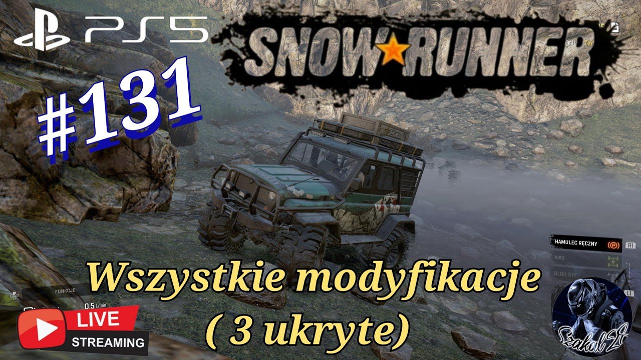 SnowRunner- #131 Tajmyr / Zalane tereny / Wszystkie modyfikacje (3 ukryte) / Gameplay (Ps5)