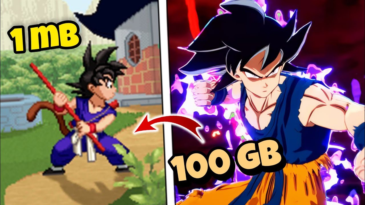 I Found Dragon Ball 1MB VS 100 GB Games 🔥