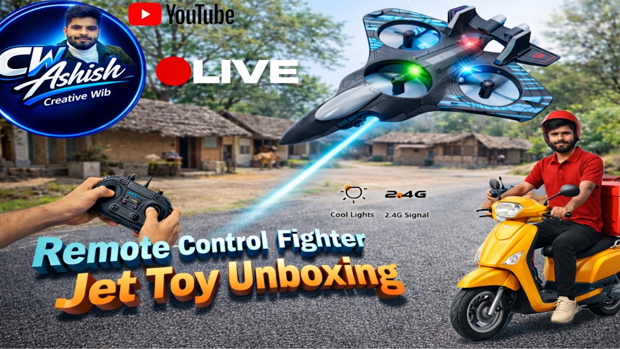 Remote Control Drone Fighter Jet Toy || Remote Control Drone Open With Delivery Boy