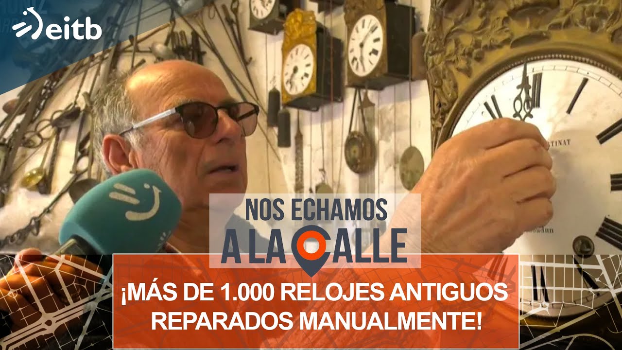 ¡Más de 1.000 relojes antiguos reparados manualmente!