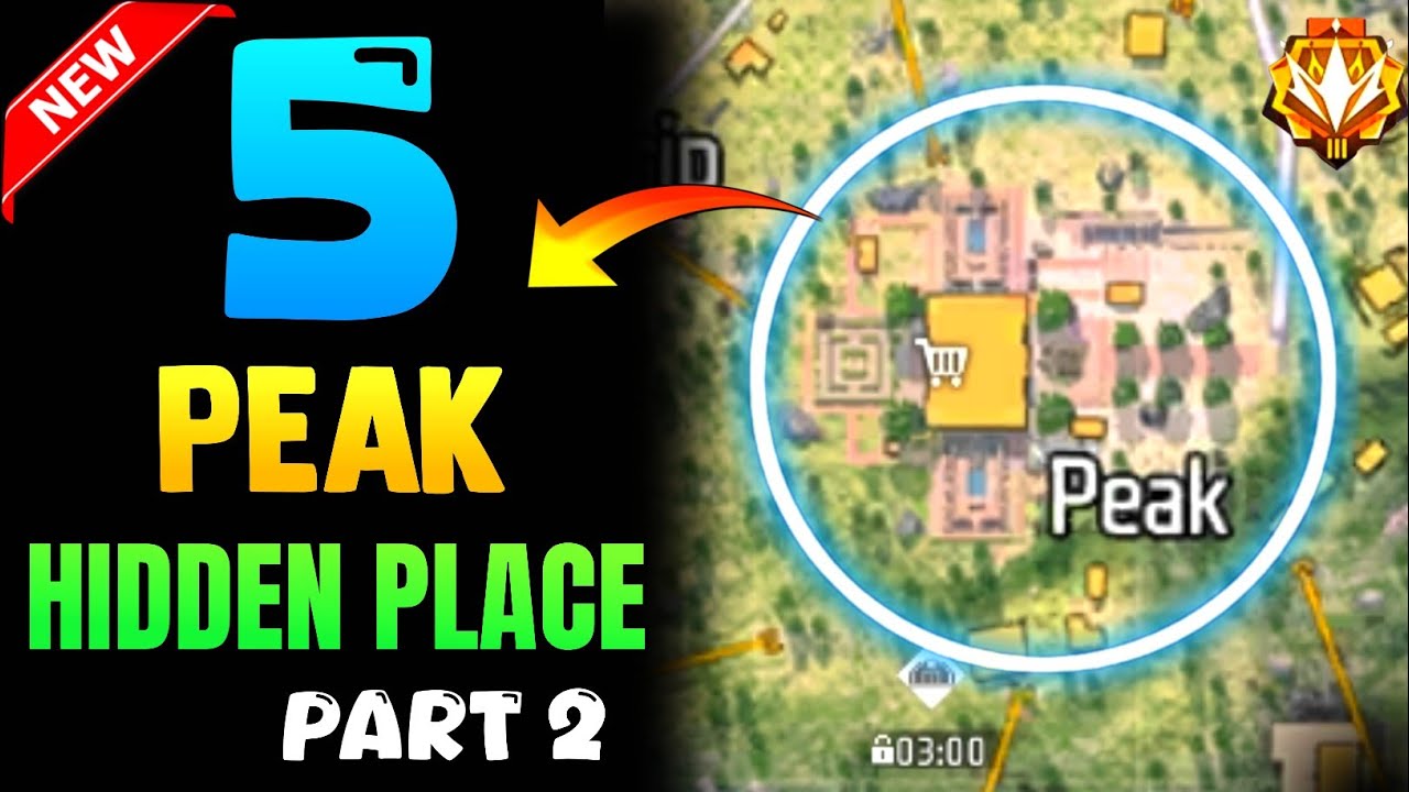 PEAK KE TOP 5 RANK PUSH HIDDEN PLACE 🤩 ✓ BR Rank Push Trik and tips in Solo || Part 3 #freefire