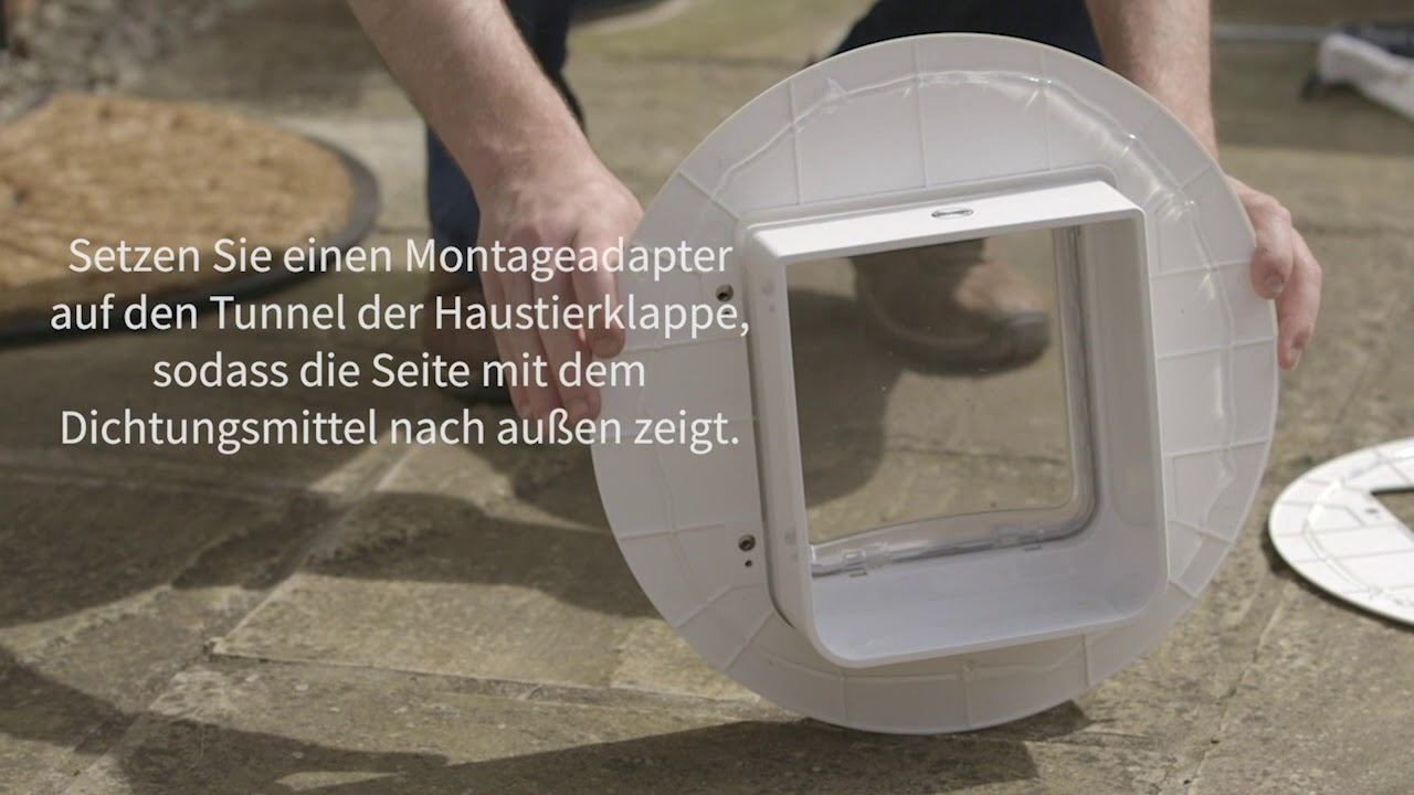 Mikrochip Haustierklappe & Mikrochip Haustierklappe Connect - Installation in Glas