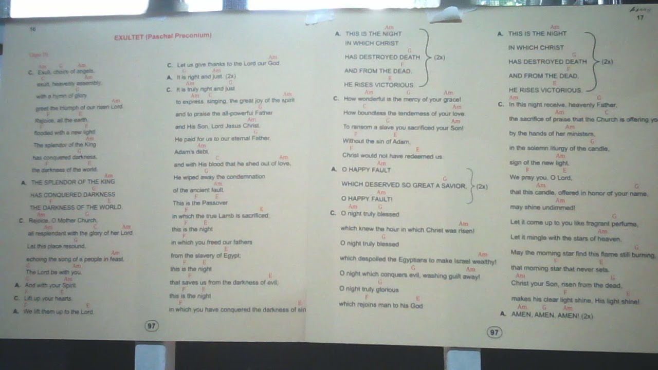 Neocatechumenal way song..