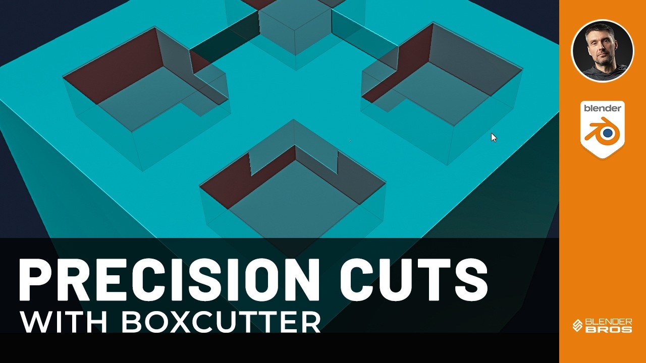 Blender Cutting MADE EASY with Hard Ops and Box Cutter
