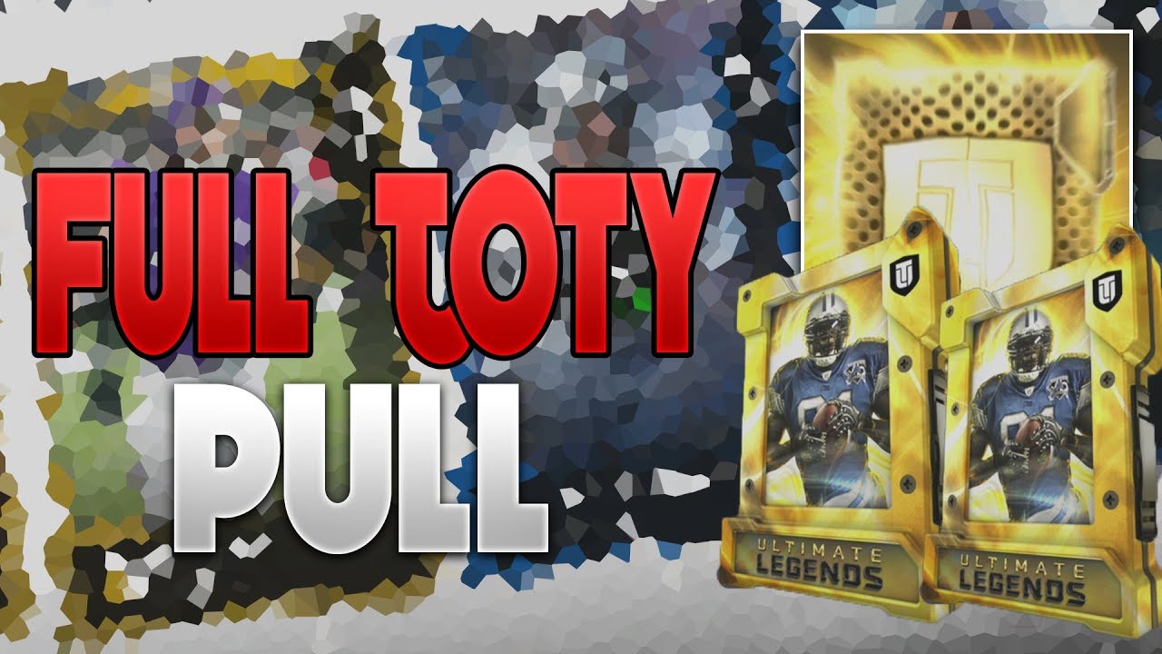 FULL TEAM OF THE YEAR PACK OPENING! TWO LEGEND FANTASY PACKS OPENING! | MADDEN 19 ULTIMATE TEAM